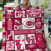 cincinnati reds quilt blanket for fans home decor gift 2