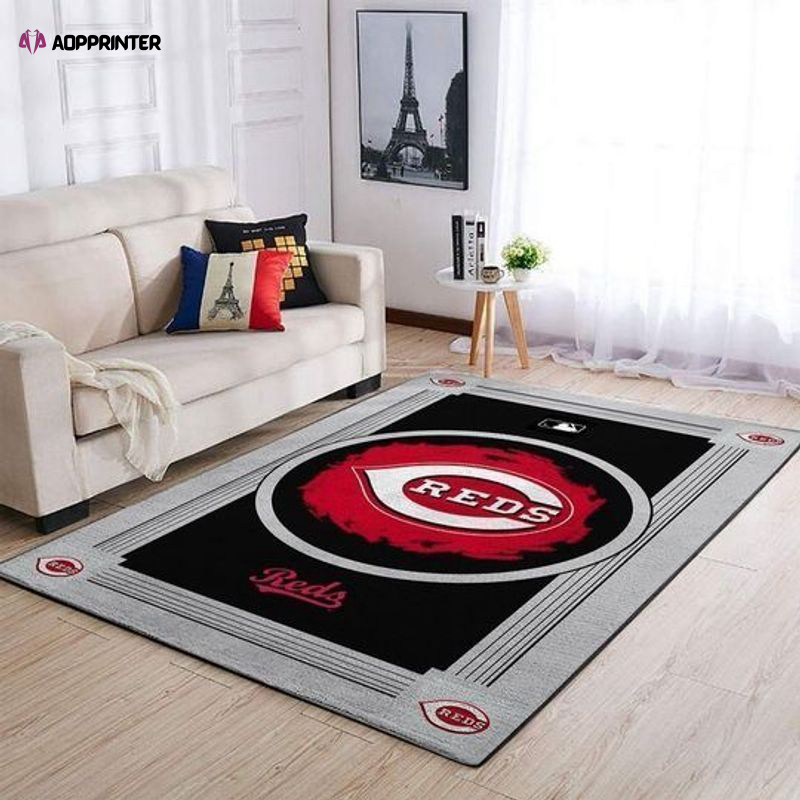 cincinnati reds rug living room floor decor fan gifts 21