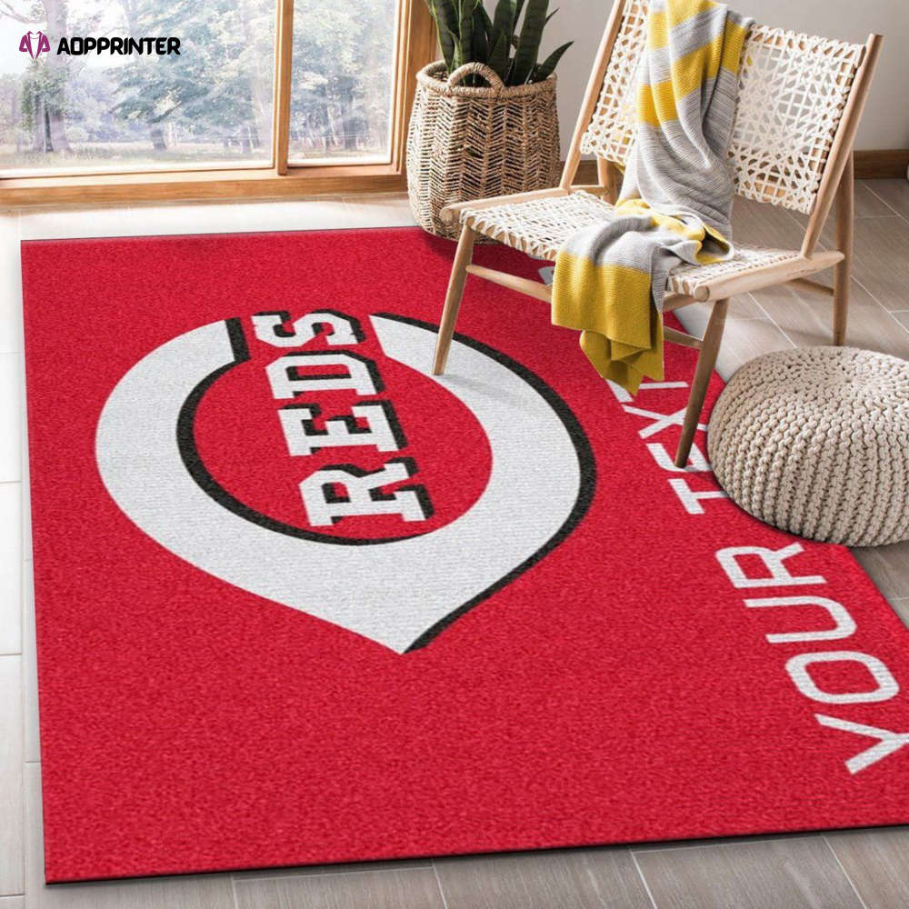 cincinnati reds rug living room floor decor fan gifts 24