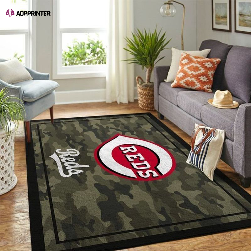 cincinnati reds rug living room floor decor fan gifts 27