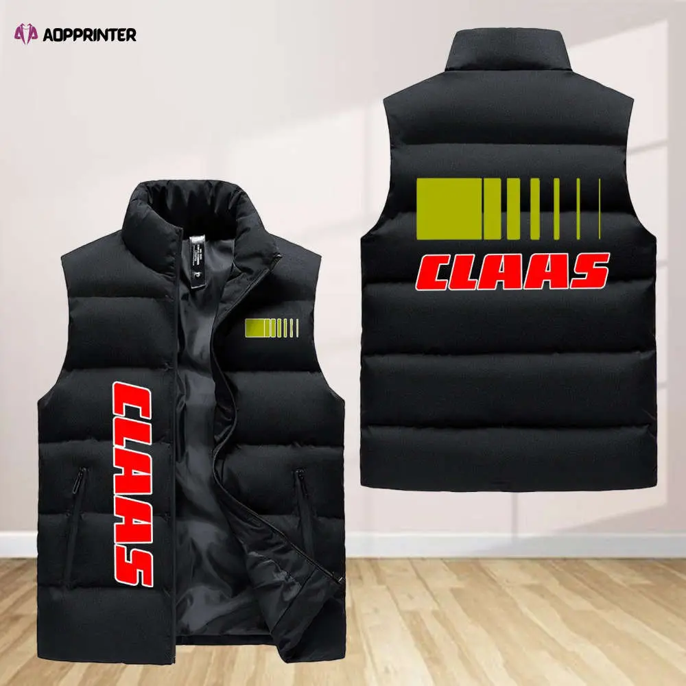 claas sleeveless puffer jacket custom for fans gifts