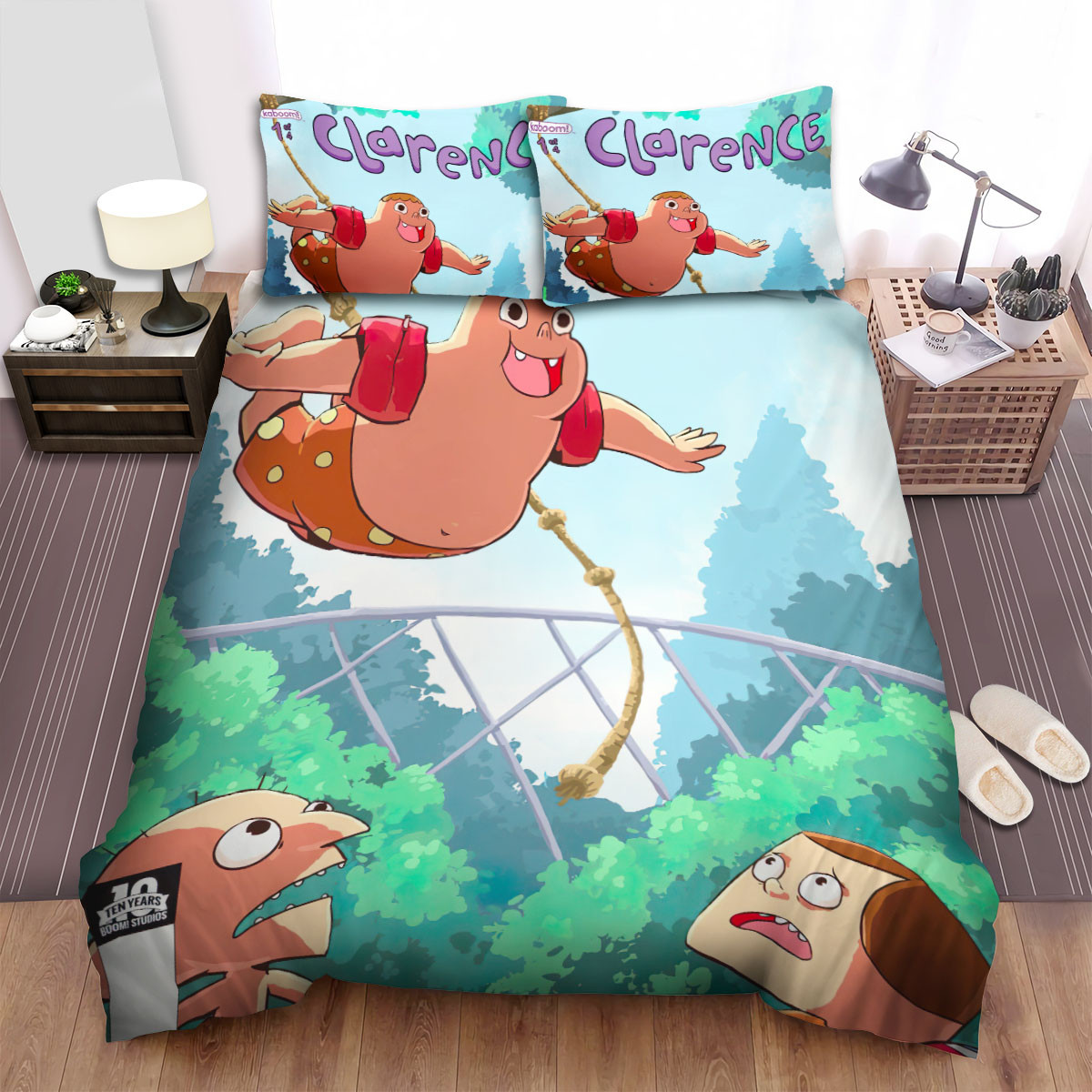 clarence and friends poster bed sheets spread duvet cover bedding sets s306t