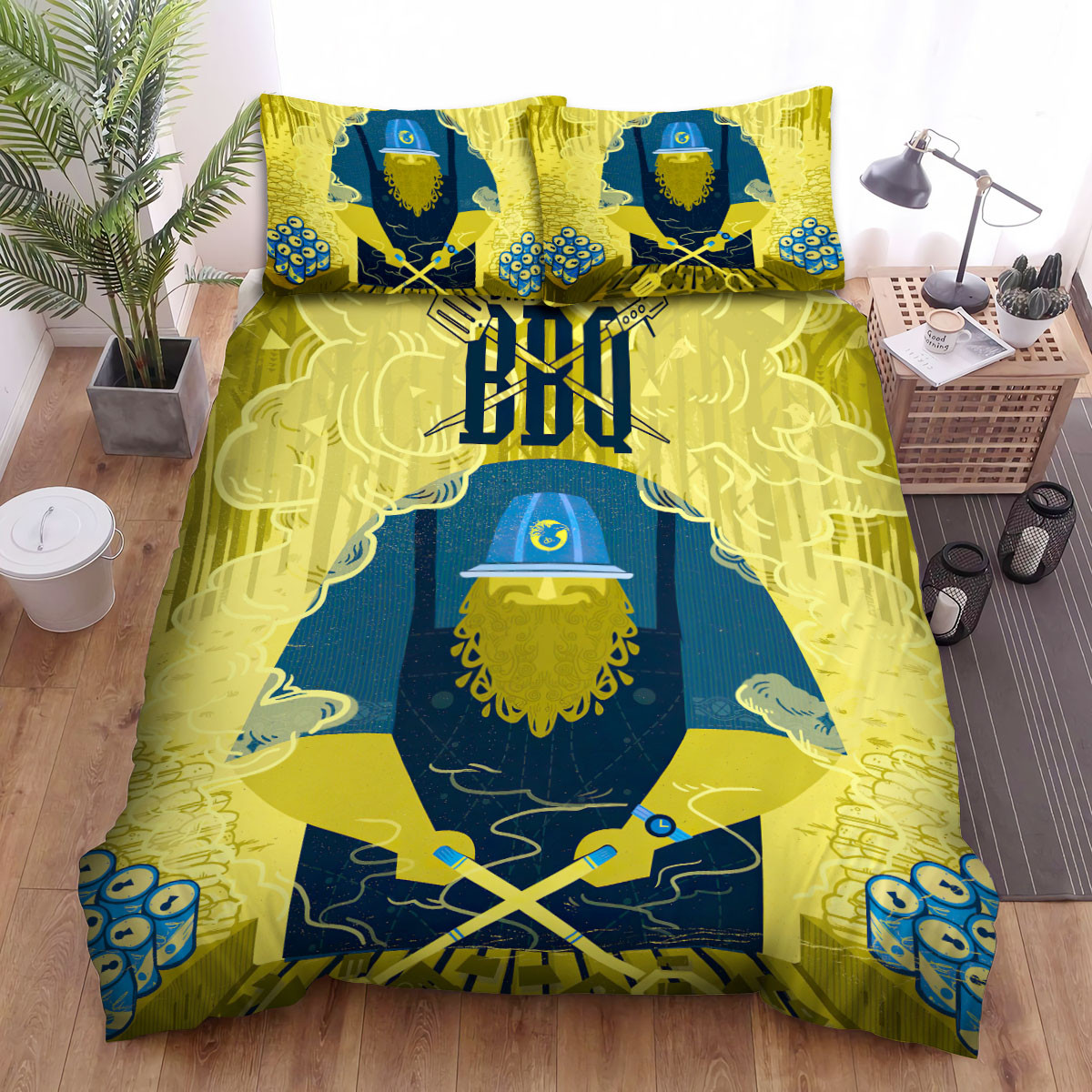 claude vonstroke bbq art duvet cover bedroom sets comfortable bedding sets 9vnfm