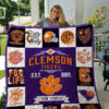 clemson tigers 3 quilt blanket for fans home decor gift