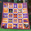 clemson tigers 3d customized quilt blanket