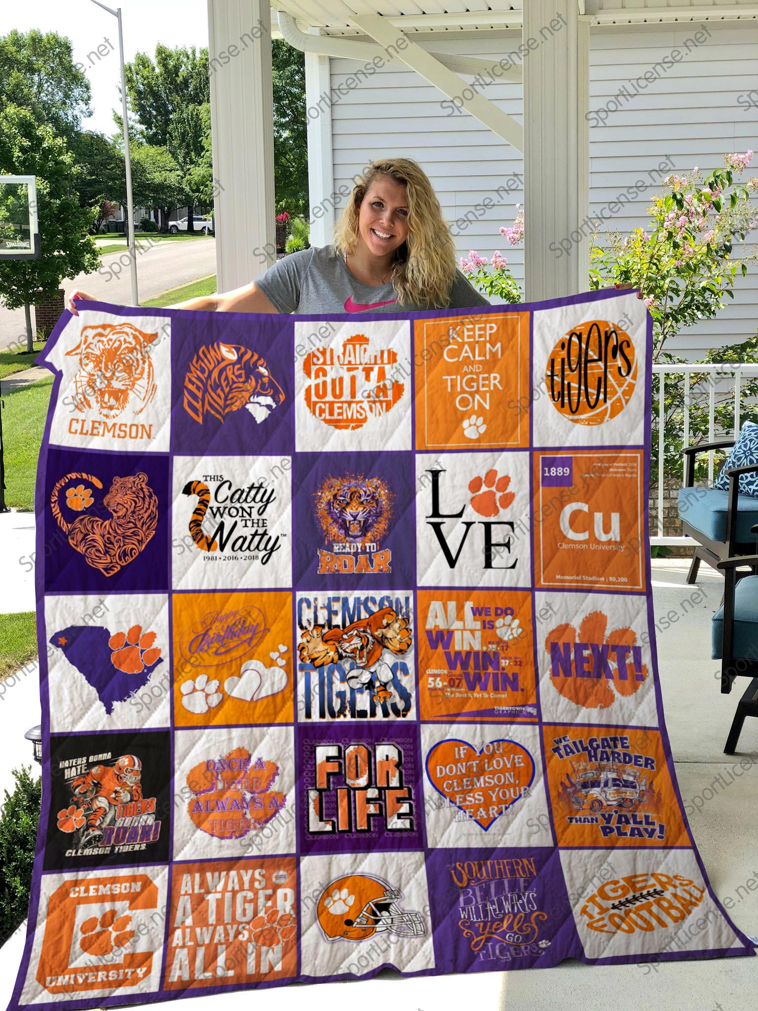 clemson tigers quilt blanket trending 2024 edition 20240218041122949