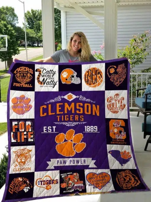 clemson tigers quilted blanket trending 2024 edition 20240218041141202