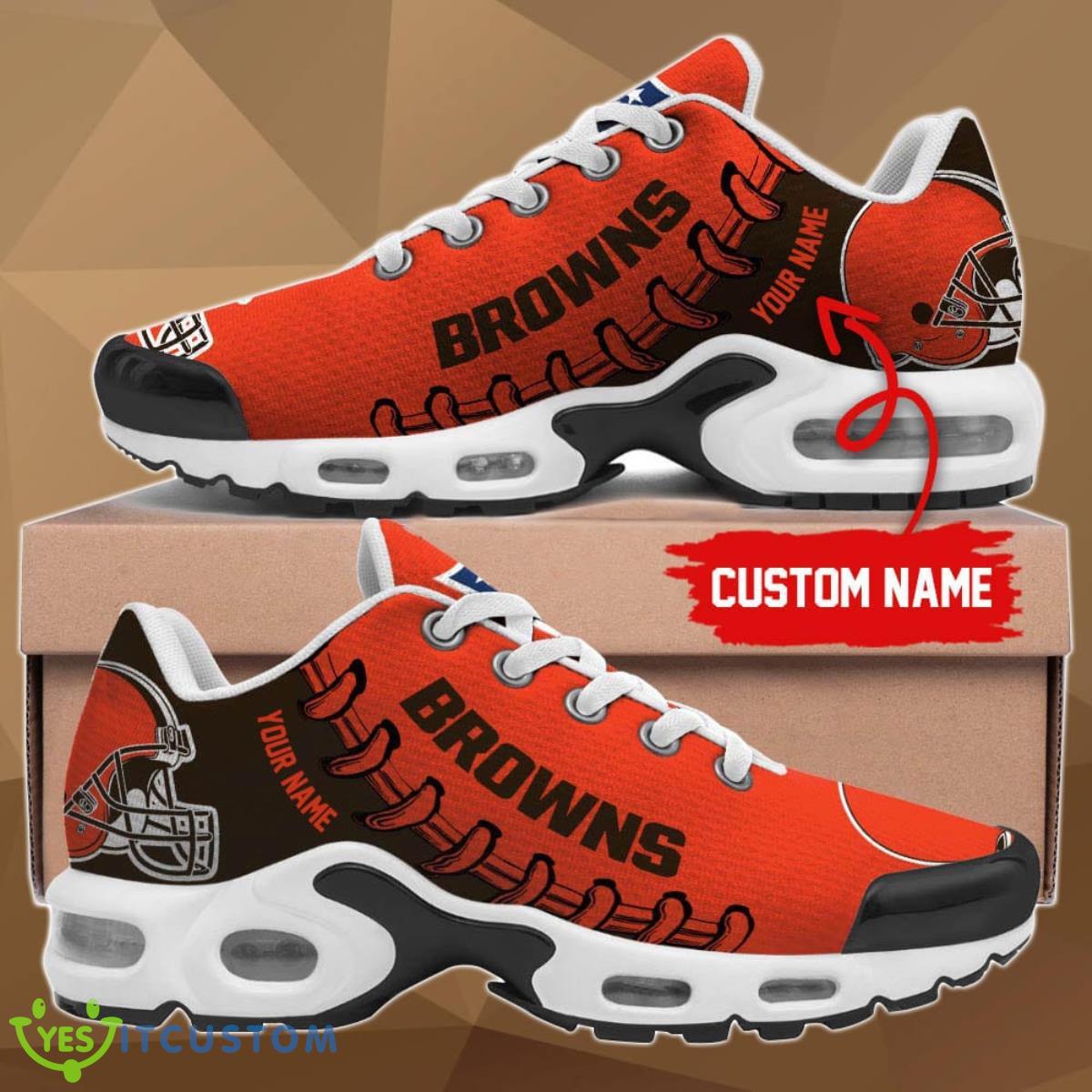 cleveland browns air cushion sports shoes custom name for fans