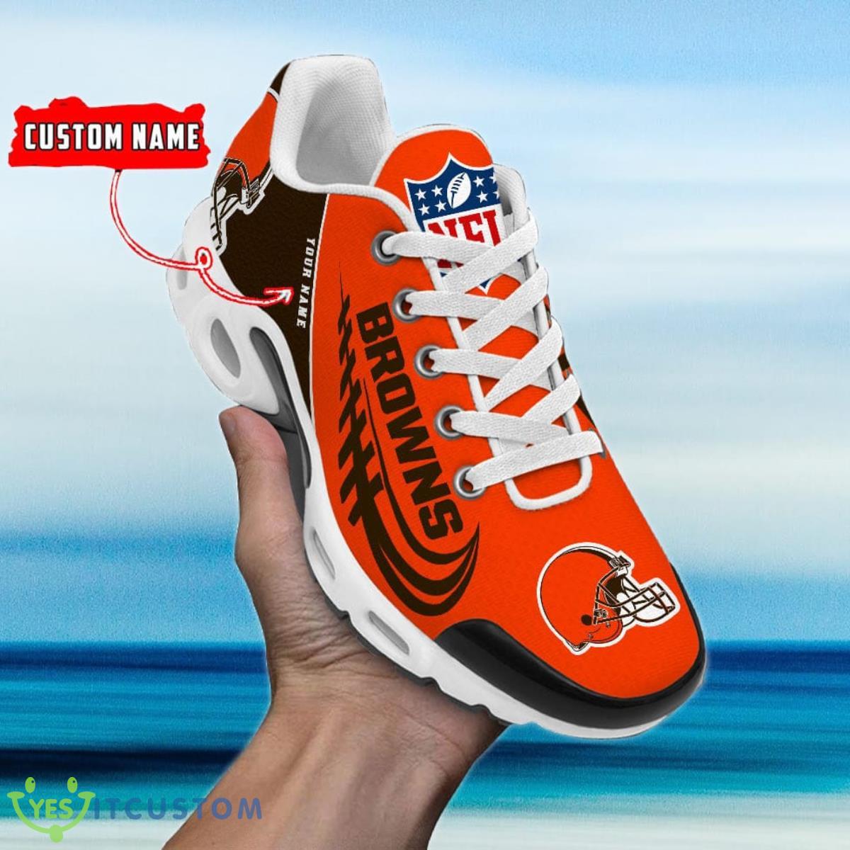 cleveland browns custom name air cushion sports shoes