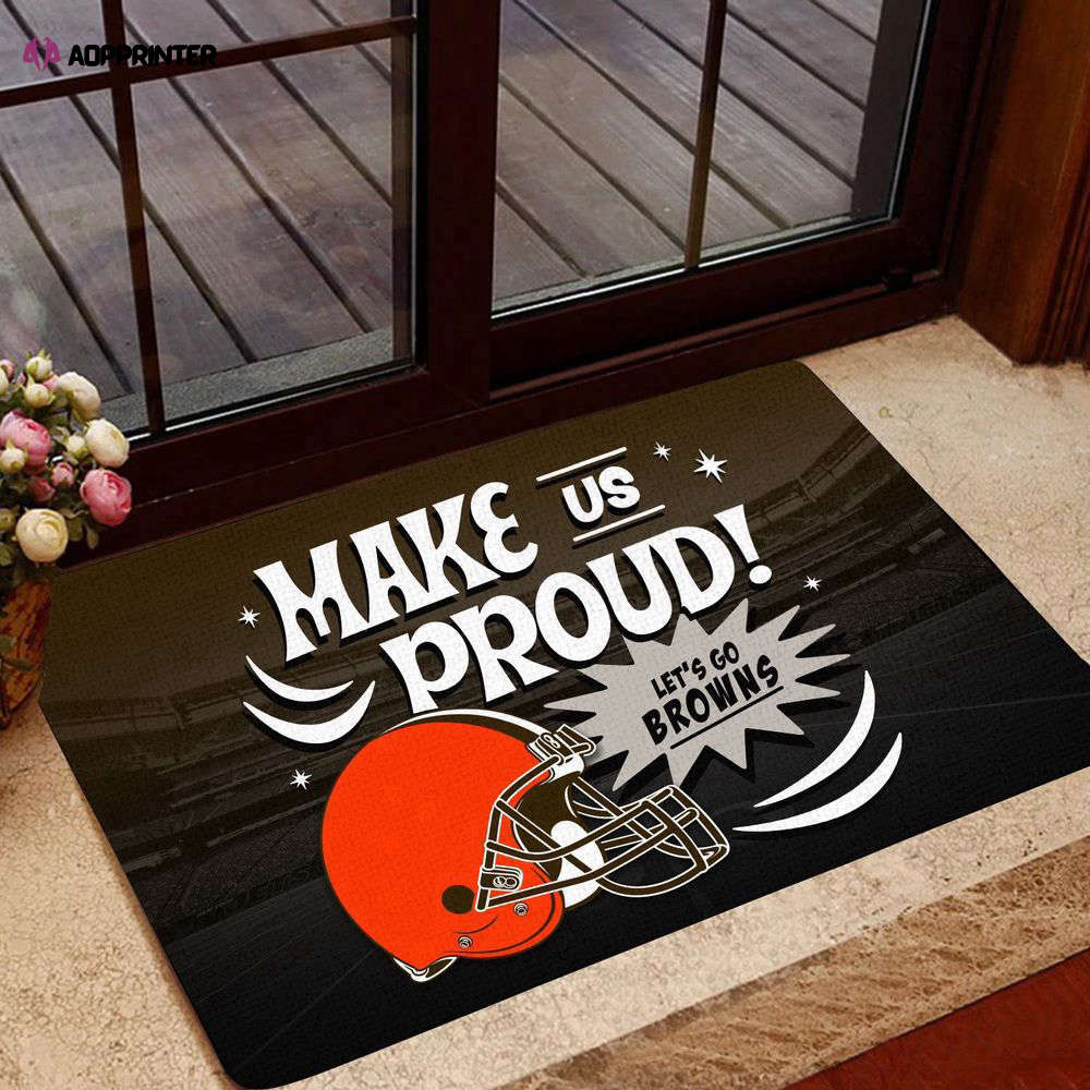 cleveland browns doormat best gift for home decor 1 1