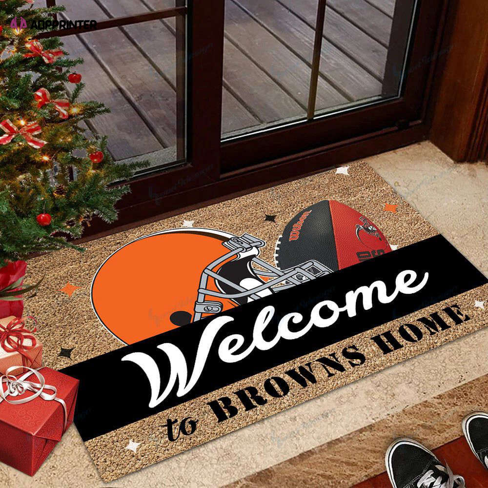 cleveland browns doormat gift for home decor 1 1