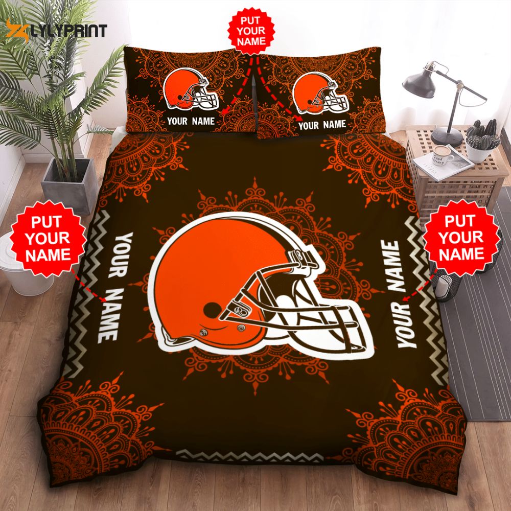 cleveland browns duvet cover bedding set bd150