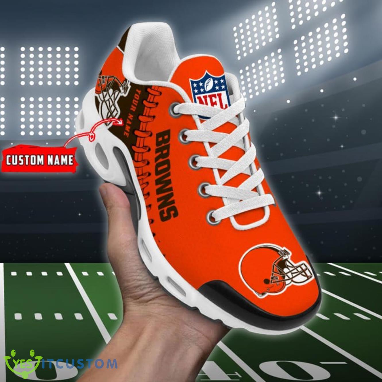 cleveland browns nfl air cushion sports shoes custom name for men women