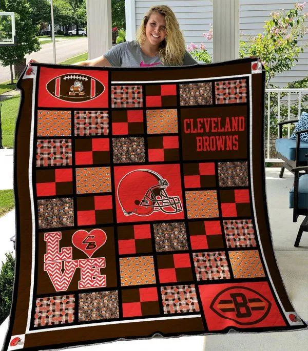 cleveland browns premium quilt bg68 yglj8