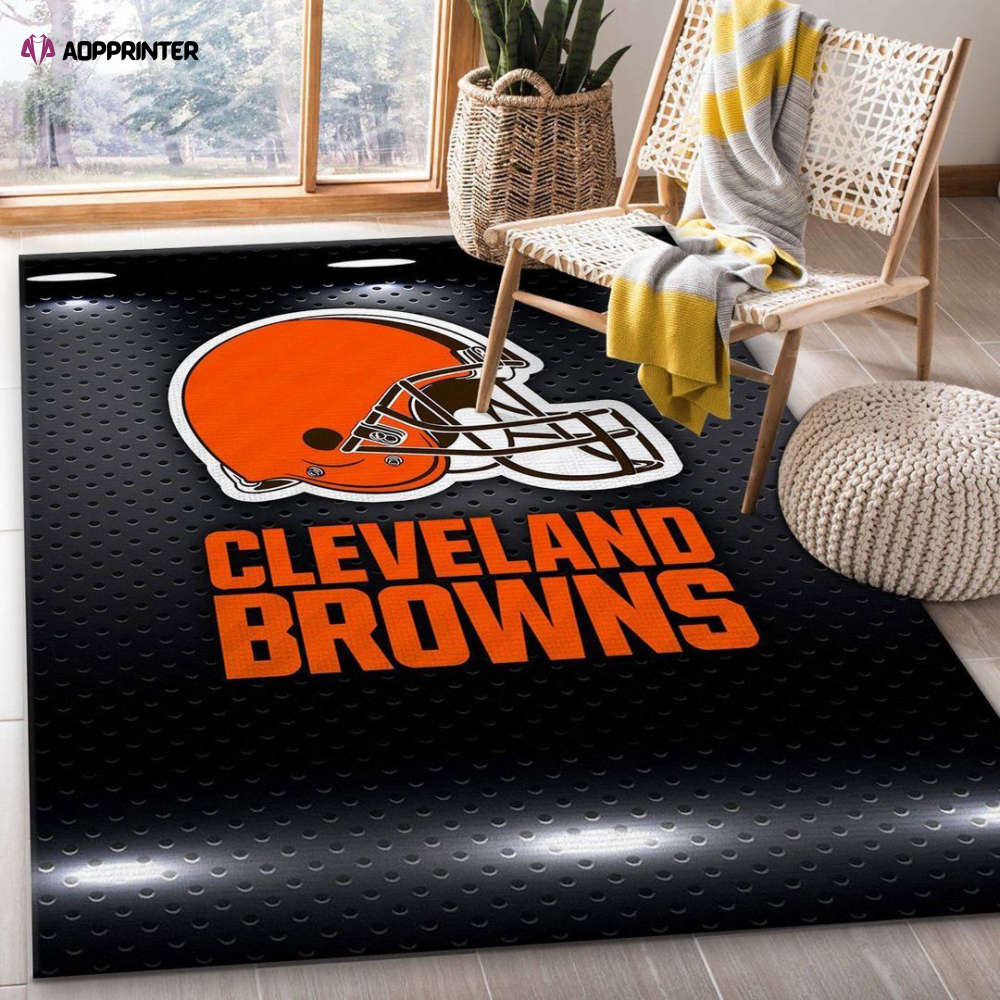 cleveland browns rug living room floor decor fan gifts 15