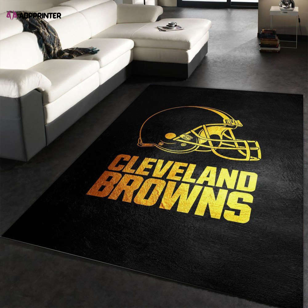 cleveland browns rug living room floor decor fan gifts 161