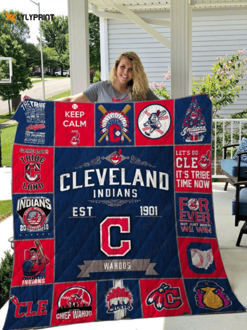 cleveland guardians 1 quilt blanket