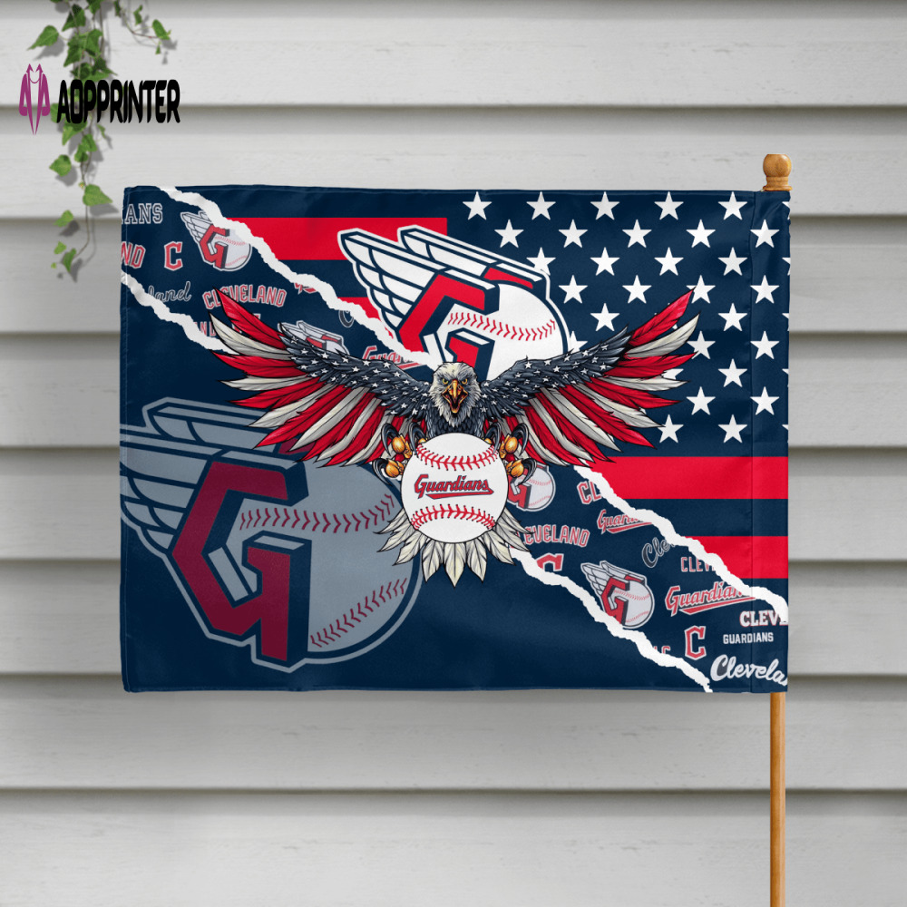 cleveland guardians american landscape house flag