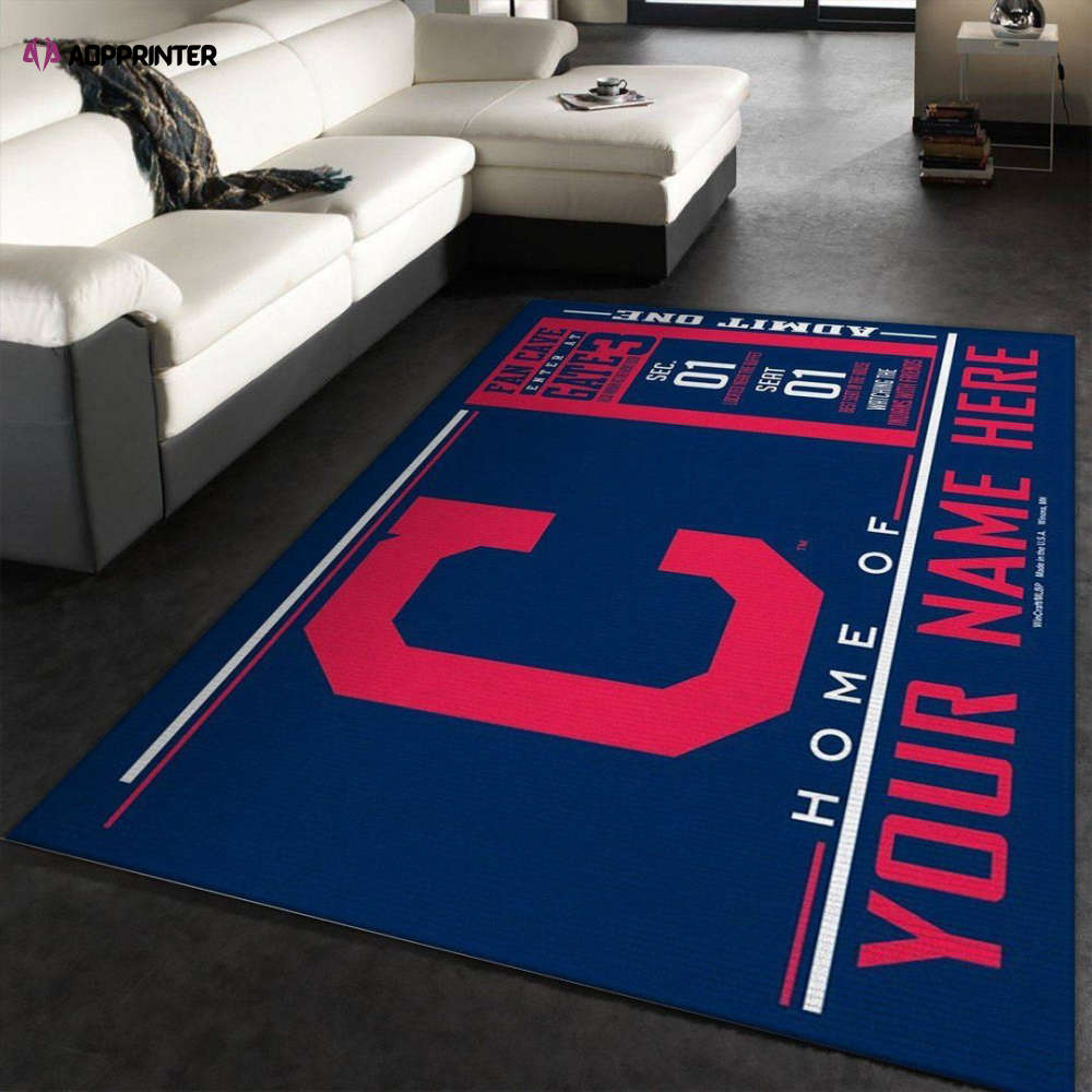 cleveland indians rug living room floor decor fan gifts 12