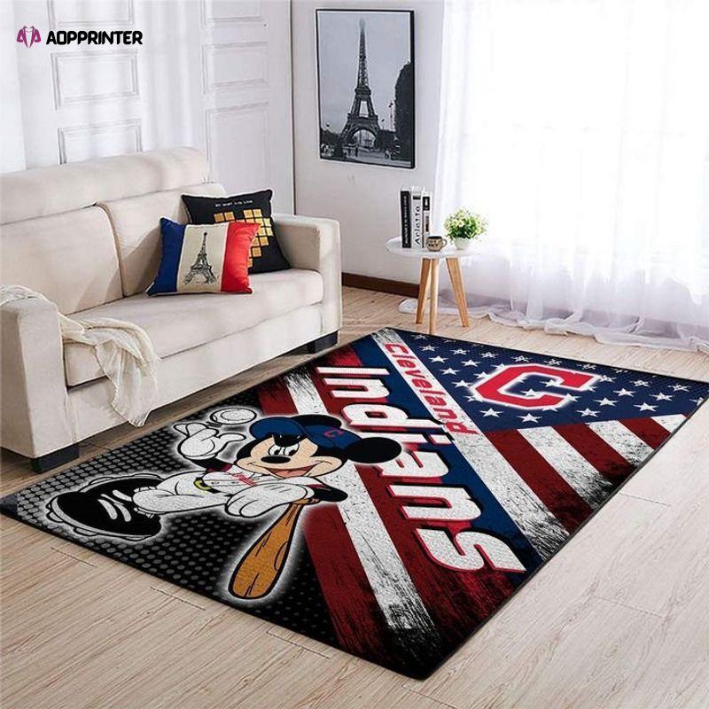 cleveland indians rug living room floor decor fan gifts 15