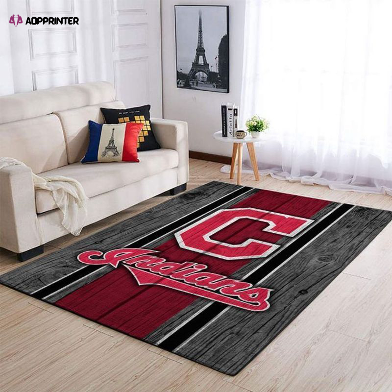 cleveland indians rug living room floor decor fan gifts 18