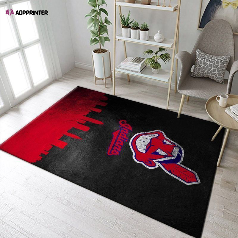 cleveland indians rug living room floor decor fan gifts 6