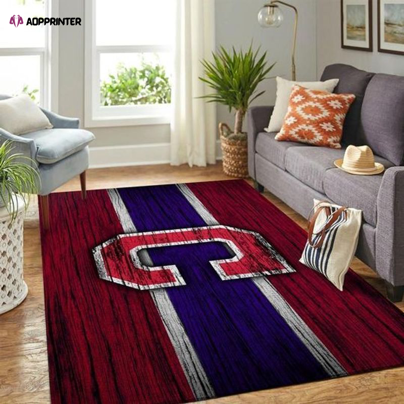 cleveland indians rug living room floor decor fan gifts