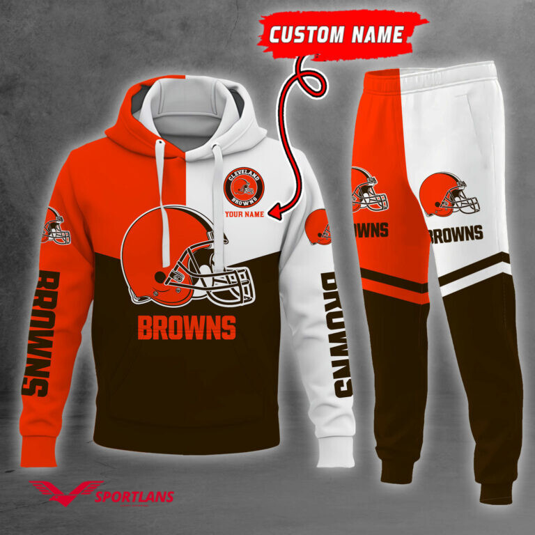 cleveland browns nfl personalized combo hoodie and jogger tmhj11611007 7sr00vpcr4