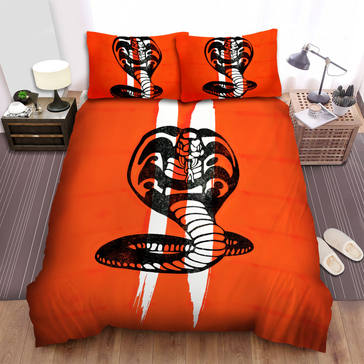 cobra kai cobra pattern duvet cover bedroom sets comfortable bedding sets 1l3es