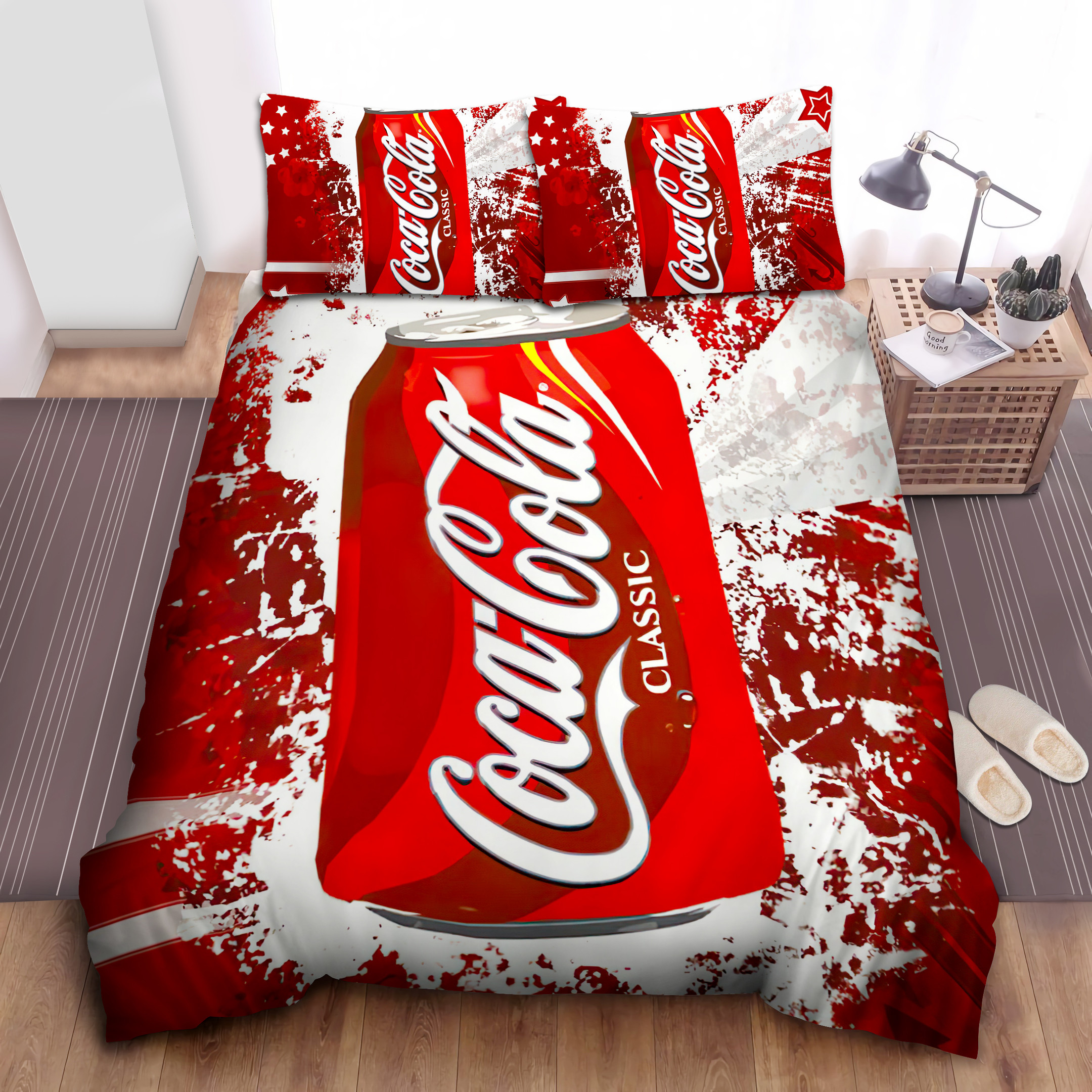 coca cola classic taste digital art bed sheets spread comforter duvet cover bedding sets opp95