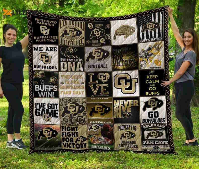 colorado buffaloes 2 quilt blanket for fans home decor gift