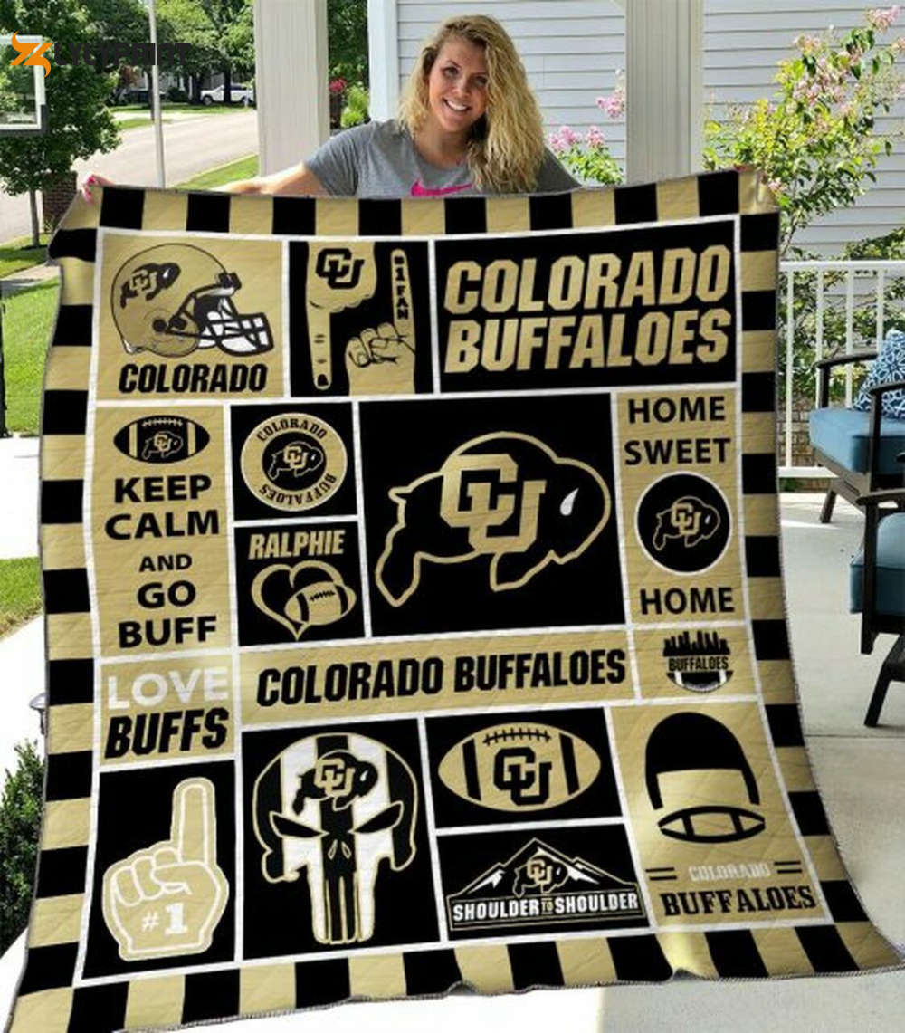 colorado buffaloes quilt blanket for fans home decor gift