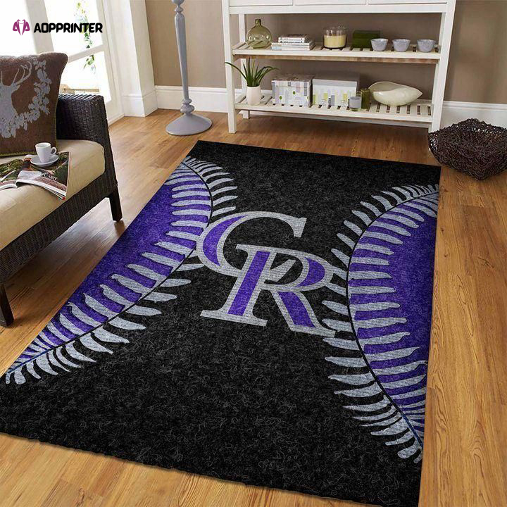 colorado rockies rug living room floor decor fan gifts 15