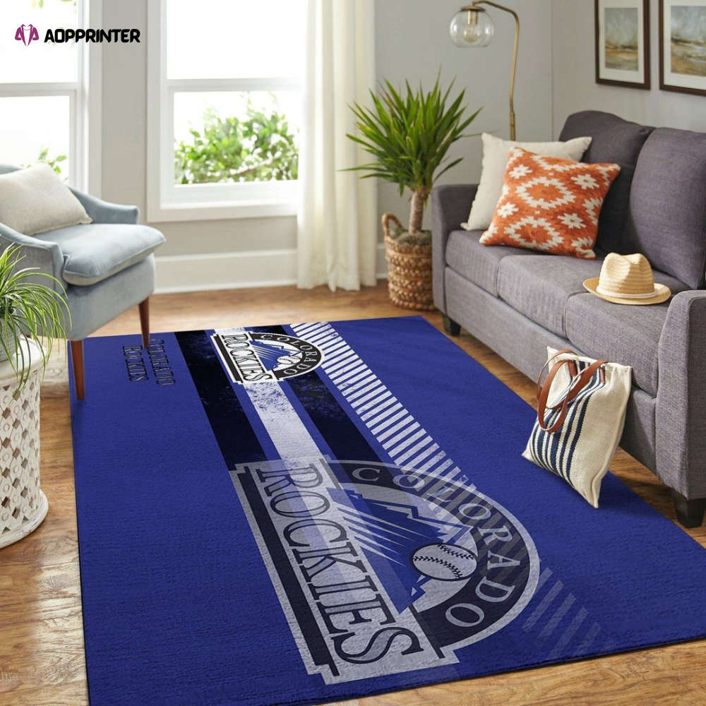 colorado rockies rug living room floor decor fan gifts 28