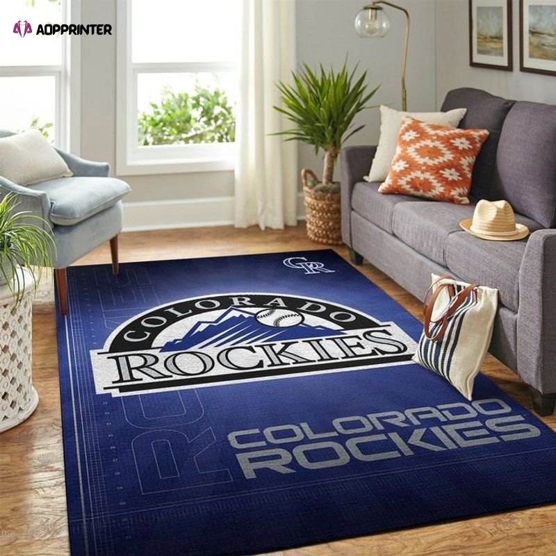 colorado rockies rug living room floor decor fan gifts 51