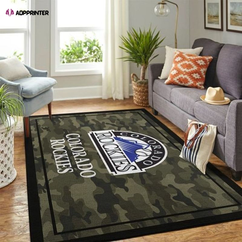 colorado rockies rug living room floor decor fan gifts 75