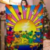 colorful dancing bears grateful dead blanket 2w0sg