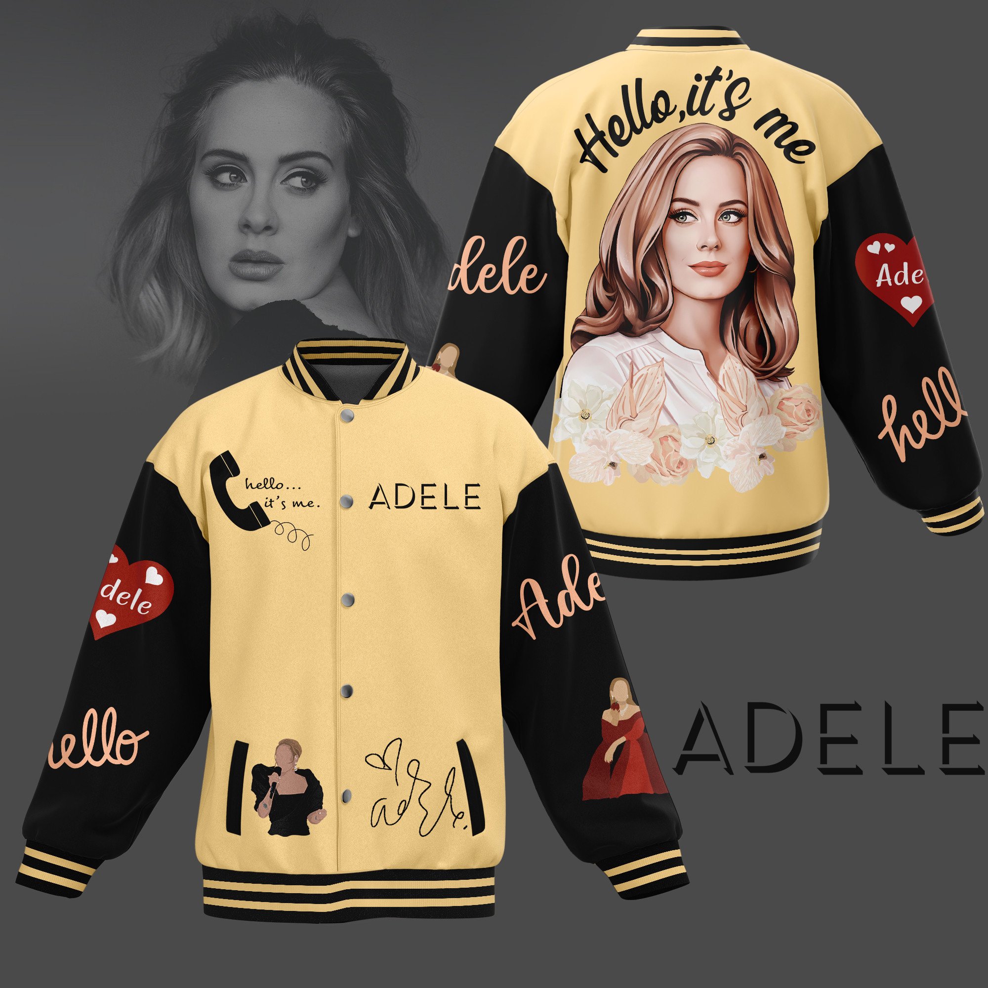 comfimerch adele new bomber baseball jacket for fan uj5oj