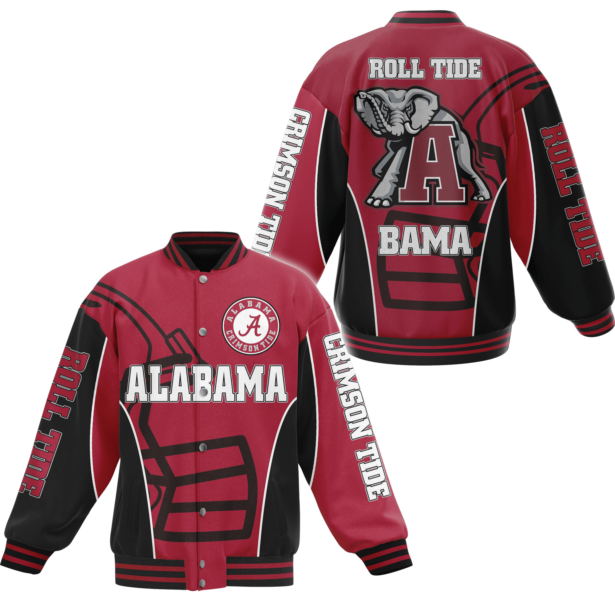 comfimerch alabama crimson tide ncaa new bomber baseball jacket for fan adaah