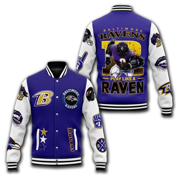 comfimerch baltimore ravens nfl new bomber baseball jacket for fan fqrwx