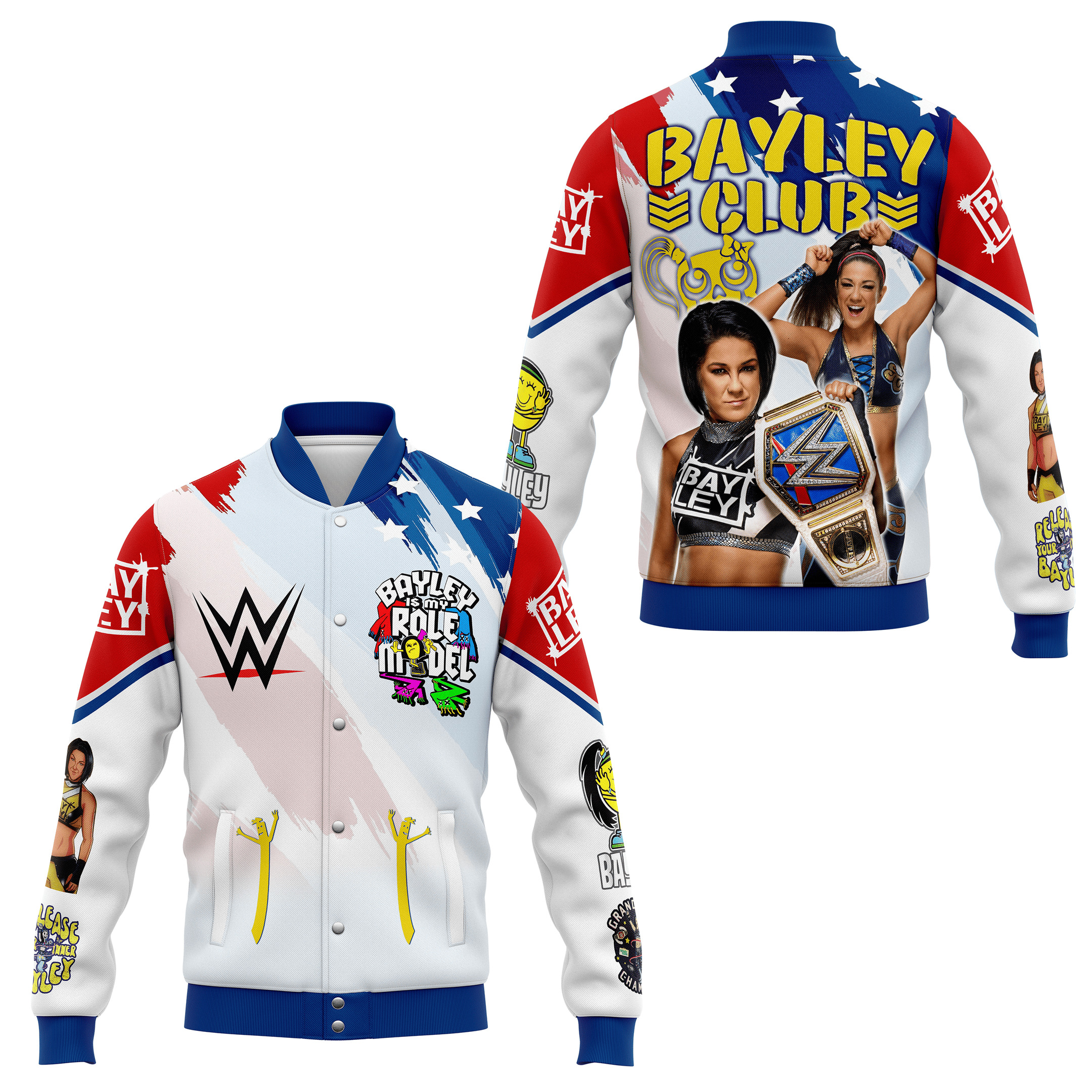 comfimerch bayley club new bomber baseball jacket for fan g7mw6