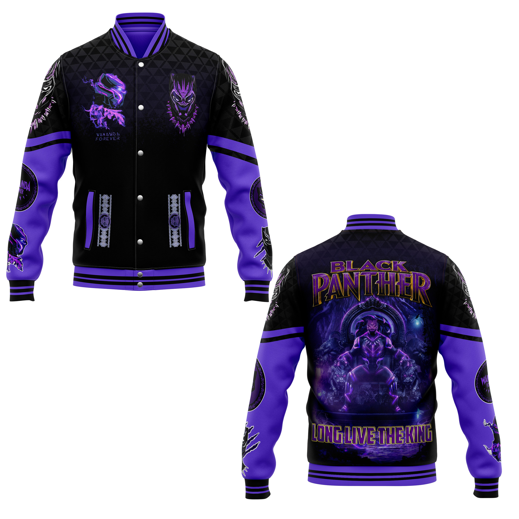 comfimerch black panther new bomber baseball jacket for fan qoknn