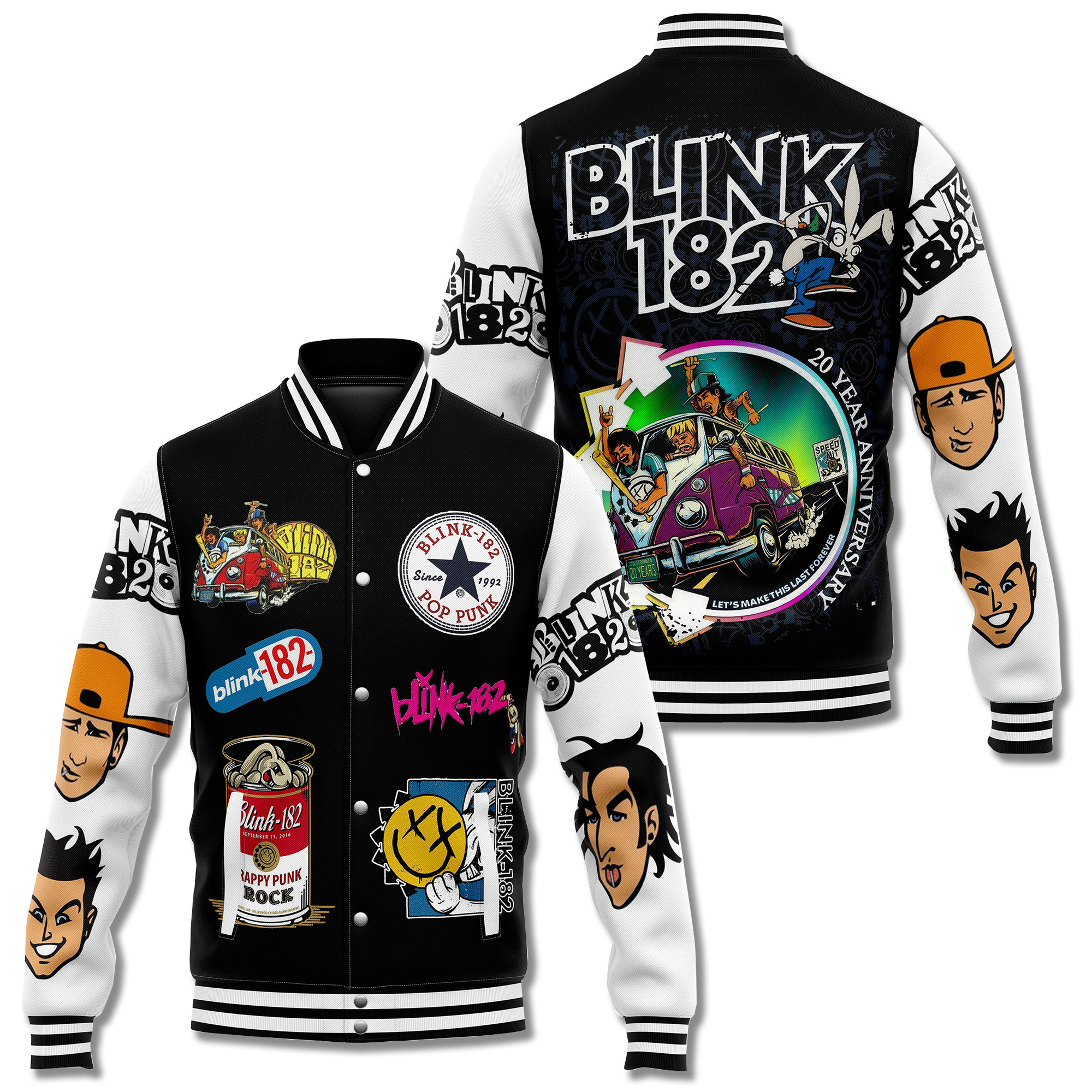 comfimerch blink 182 new bomber baseball jacket for fan ifo19