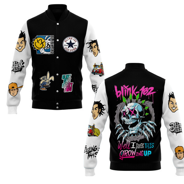 comfimerch blink 182 new bomber baseball jacket for fan vzsqf