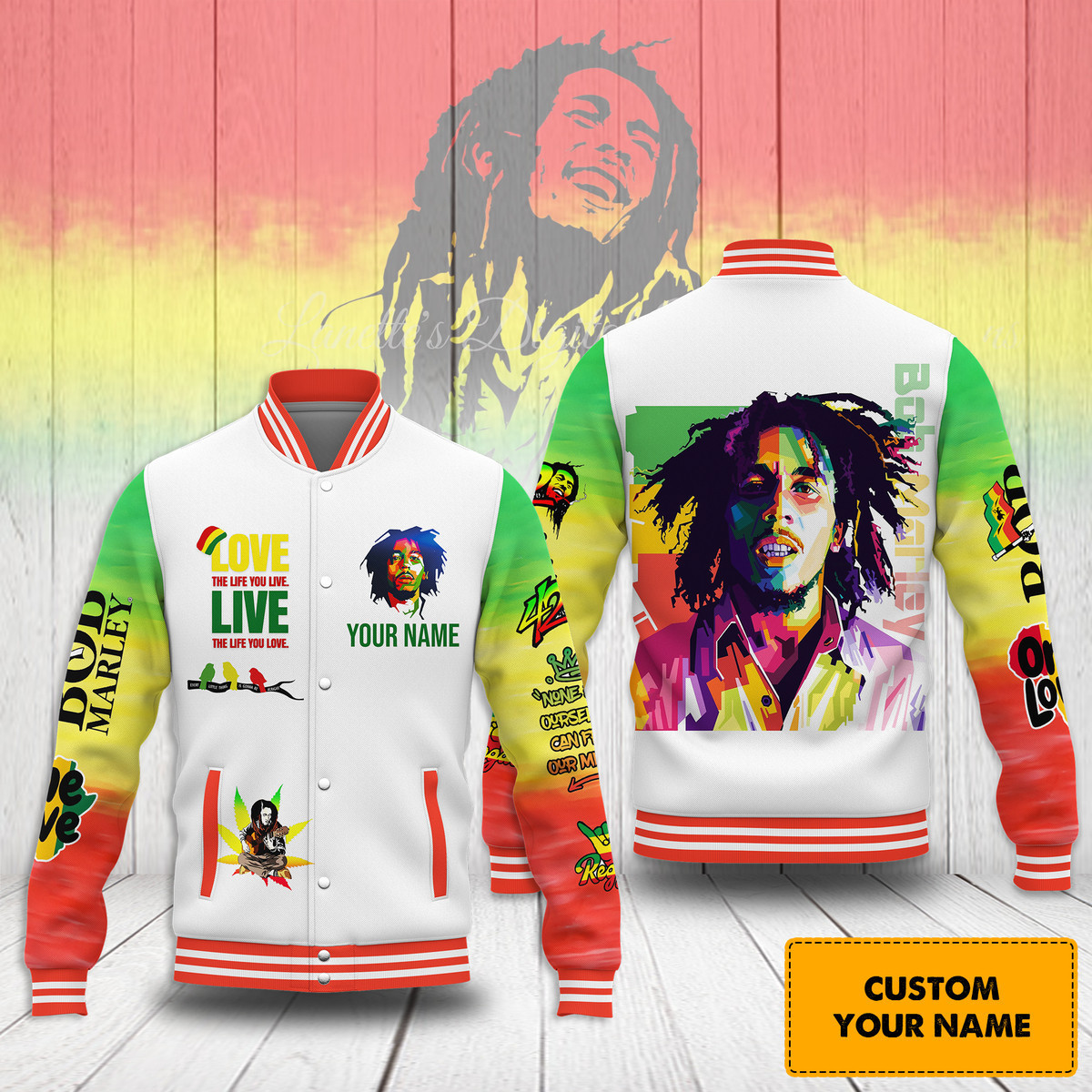 comfimerch bob marley new bomber baseball jacket for fan siuxx