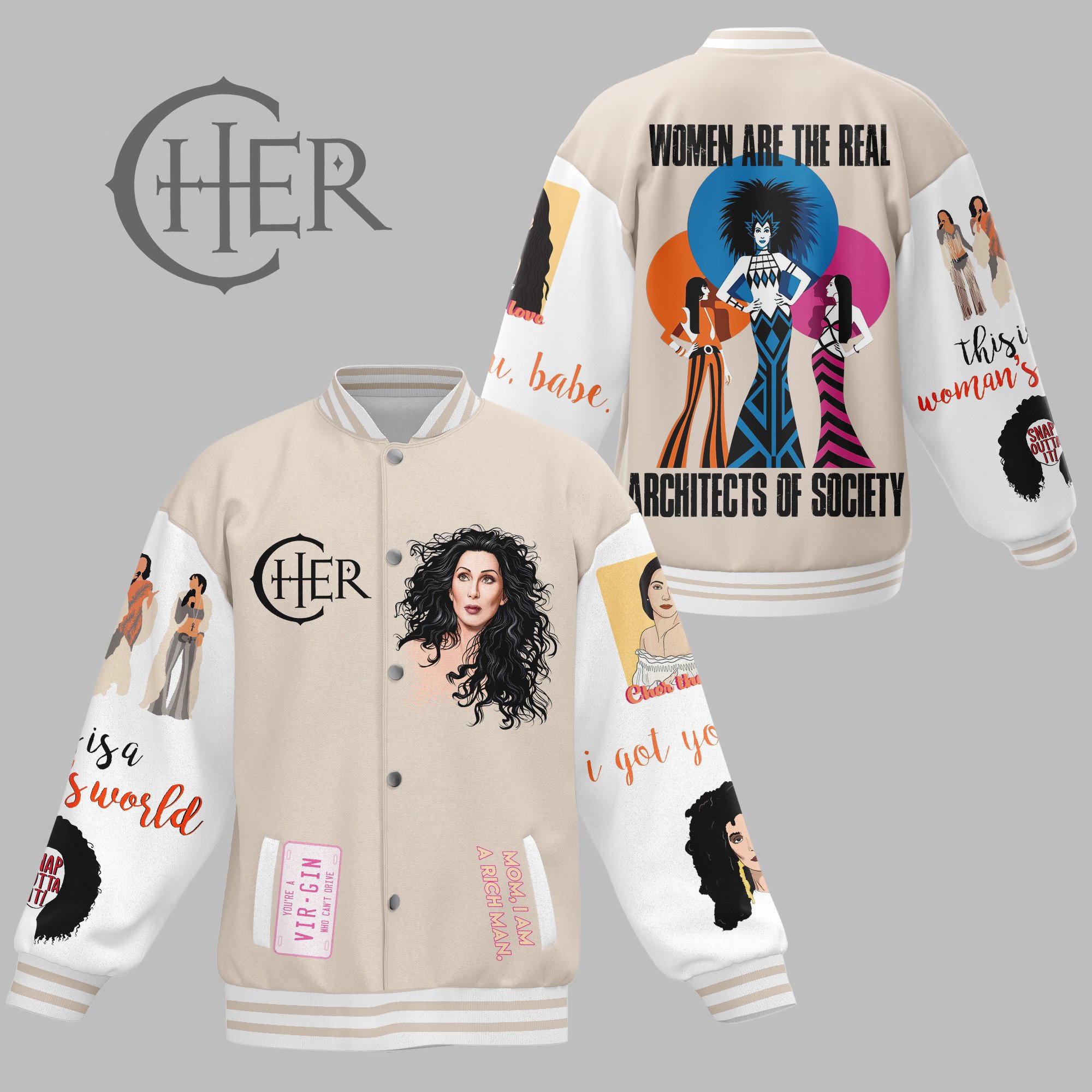 comfimerch cher new bomber baseball jacket for fan dsqzd