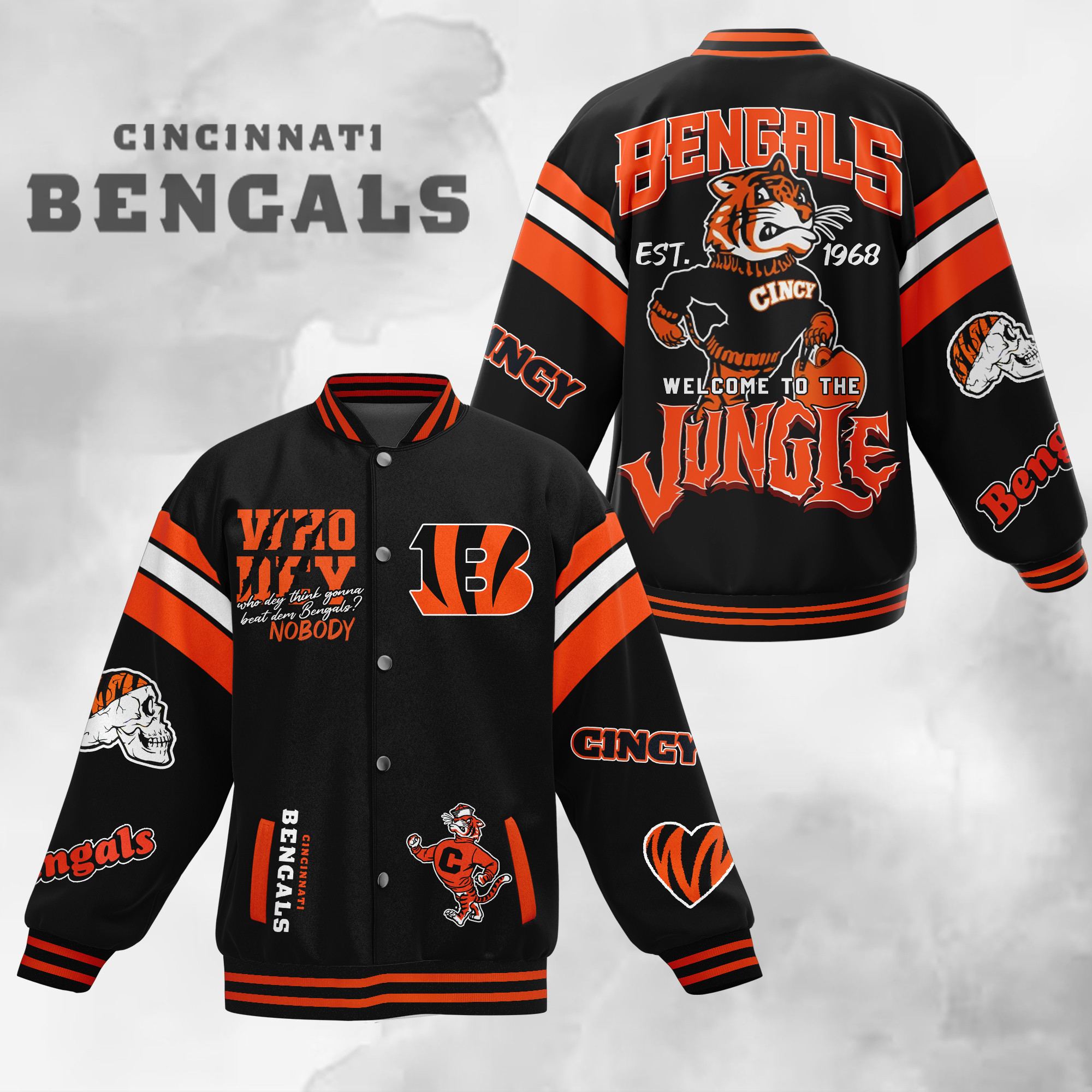 comfimerch cincinnati bengals nfl new bomber baseball jacket for fan brnk0