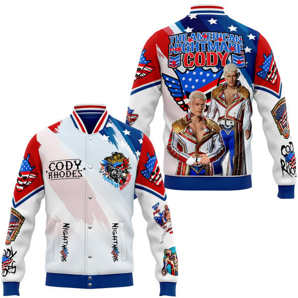 comfimerch cody rhodes new bomber baseball jacket for fan ovxwk