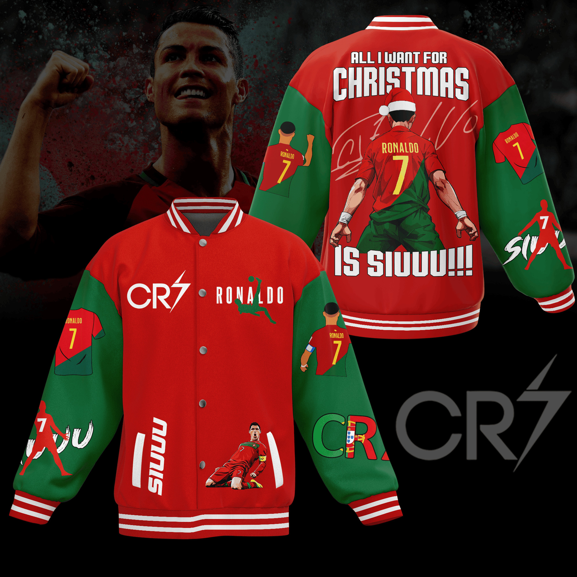 comfimerch cr7 new bomber baseball jacket for fan ps2zg