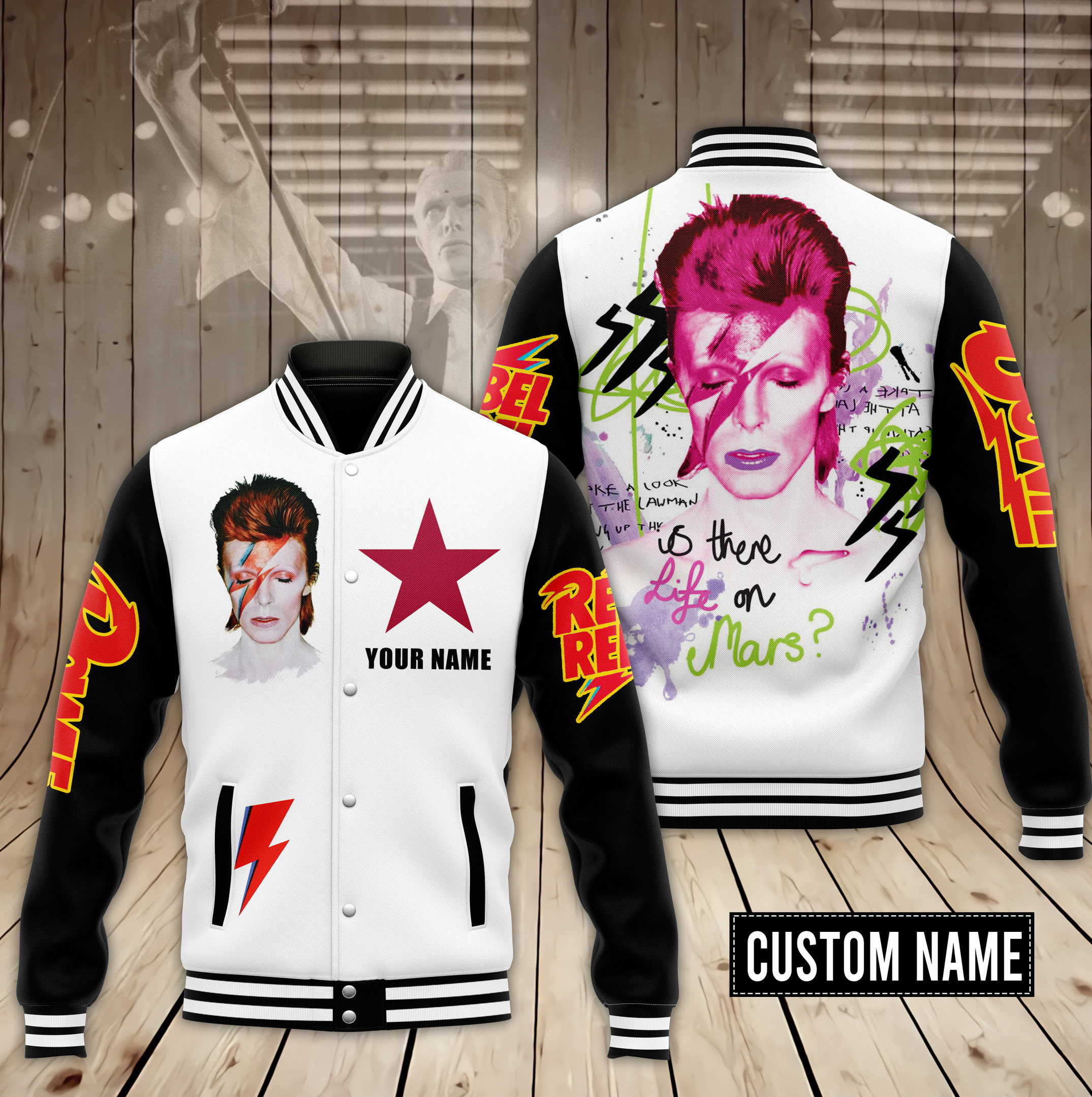 comfimerch david bowie new bomber baseball jacket for fan 6khgw